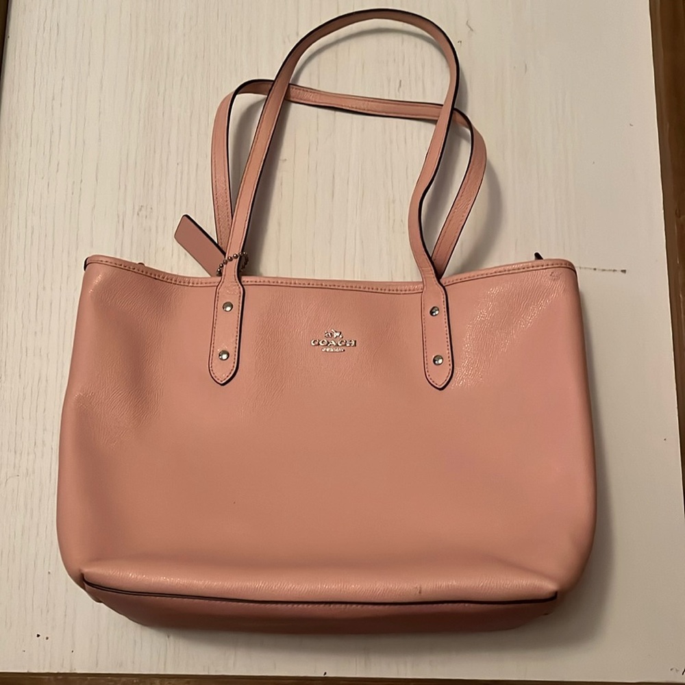 Coach pink tote